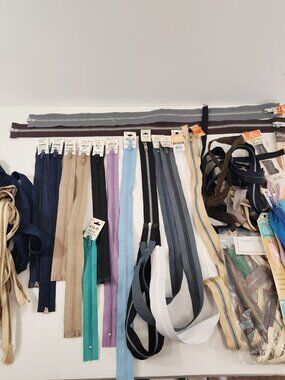 Vintage Zipper Lot FlyFast YKK Separable & Non-Separating New Old Stock Sewing